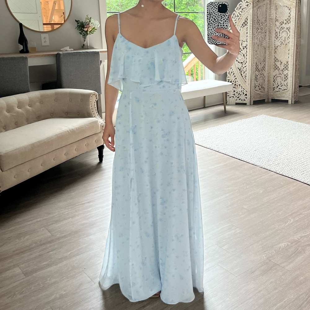 Birdy Grey Jane Convertible Dress - Dusty Blue Floret - XXS